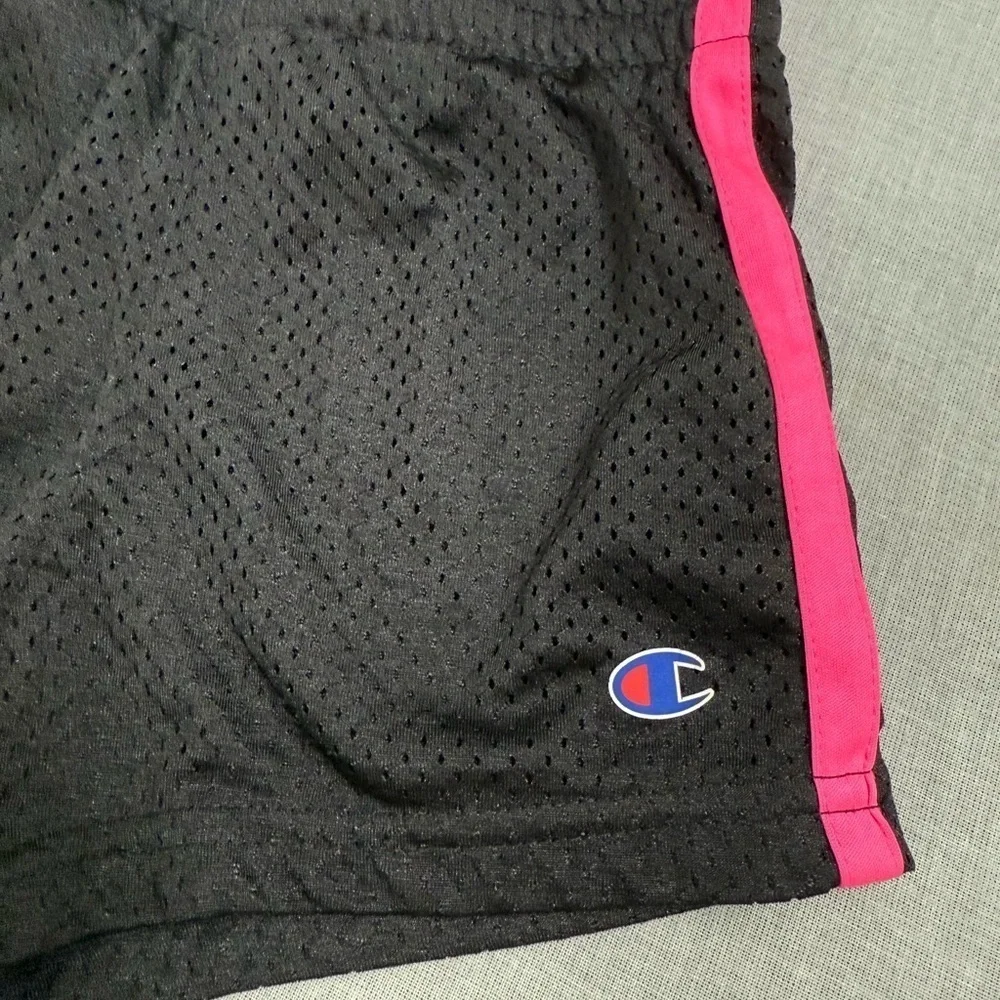 Champion | Black Shorts with Pink Stripes - Picture 3 of 5